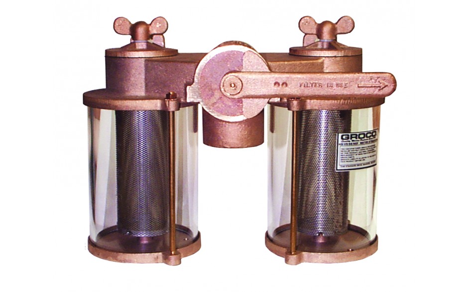 Groco Salt - Water Pump Strainer with Non - Metallic Basket WSB